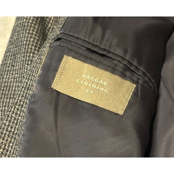 Men's Haggar Clothing Co. Suit Jacket Check Pattern Polyester Size XL/XXL (READ) - Picture 5 of 16